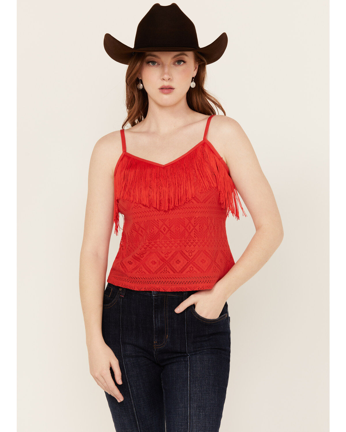 Idyllwind Women's Redmond Lace Fringe Cami
