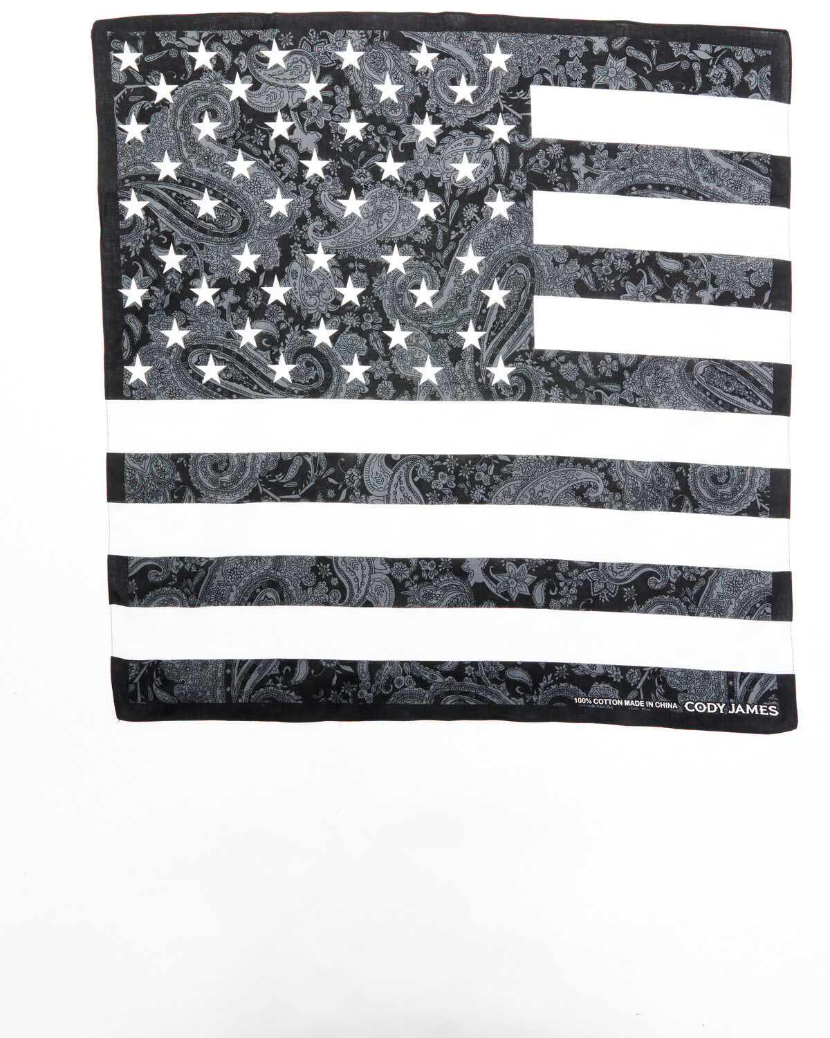 Cody James Men's Paisley Americana Flag Bandana