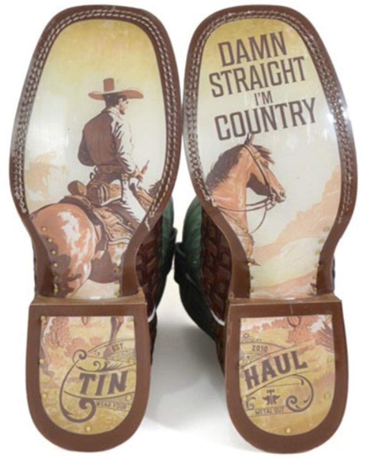 Tin Haul Men's Tangled Western Boots - Broad Square Toe