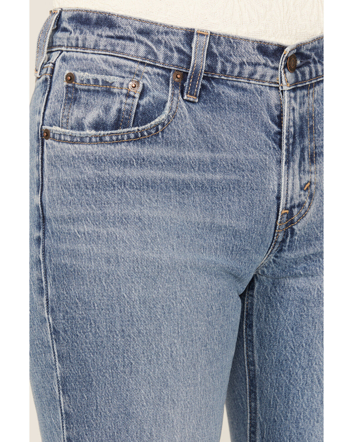 Levi's Women's Medium Wash Middy Ankle Flare Stretch Denim Jeans