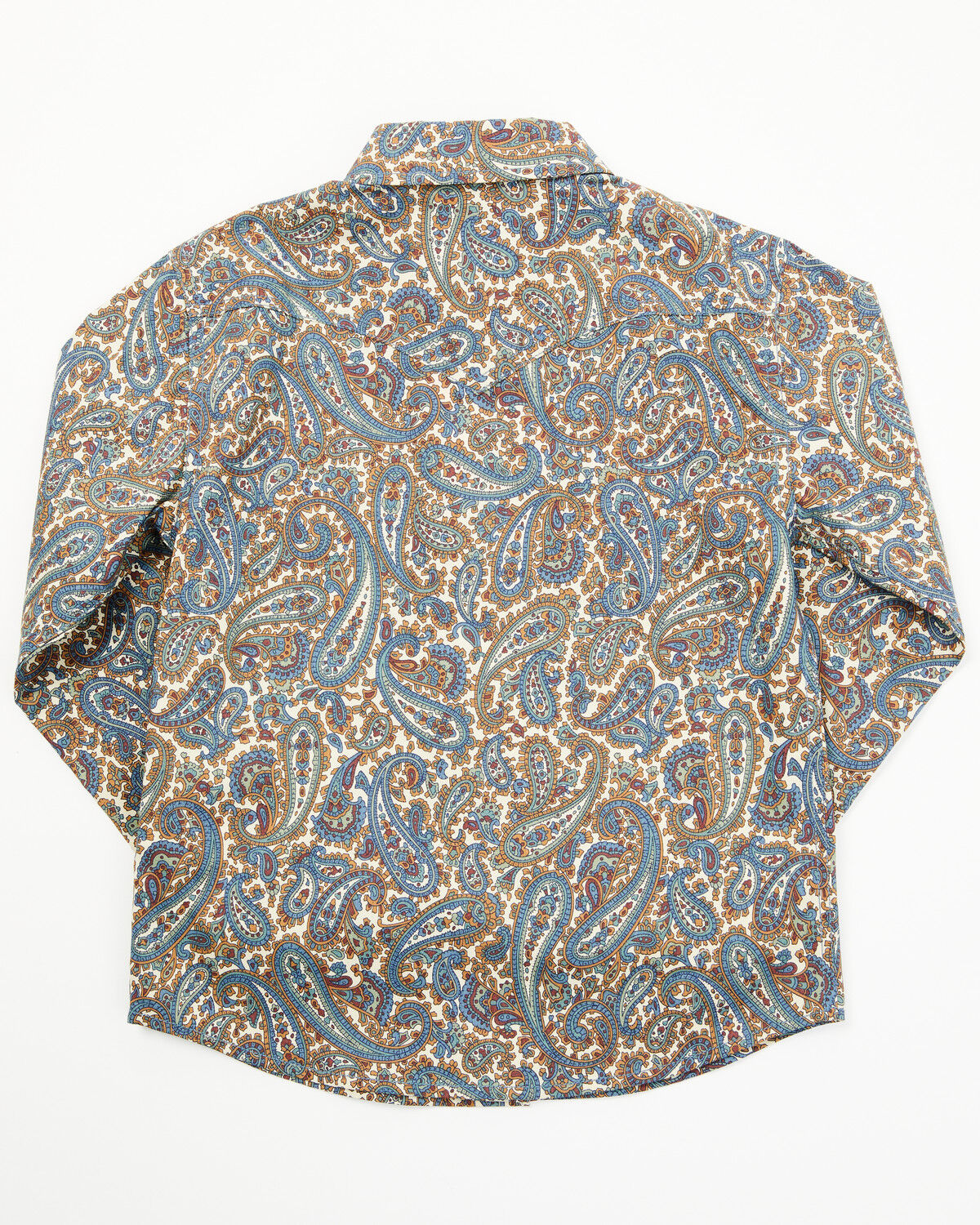 Cody James Toddler Boys' Madera Paisley Print Long Sleeve Snap Western Shirt
