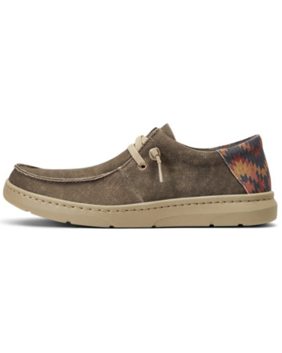 Ariat Men's Southwestern Print Hilo Stretch Lace Casual Shoe - Moc Toe