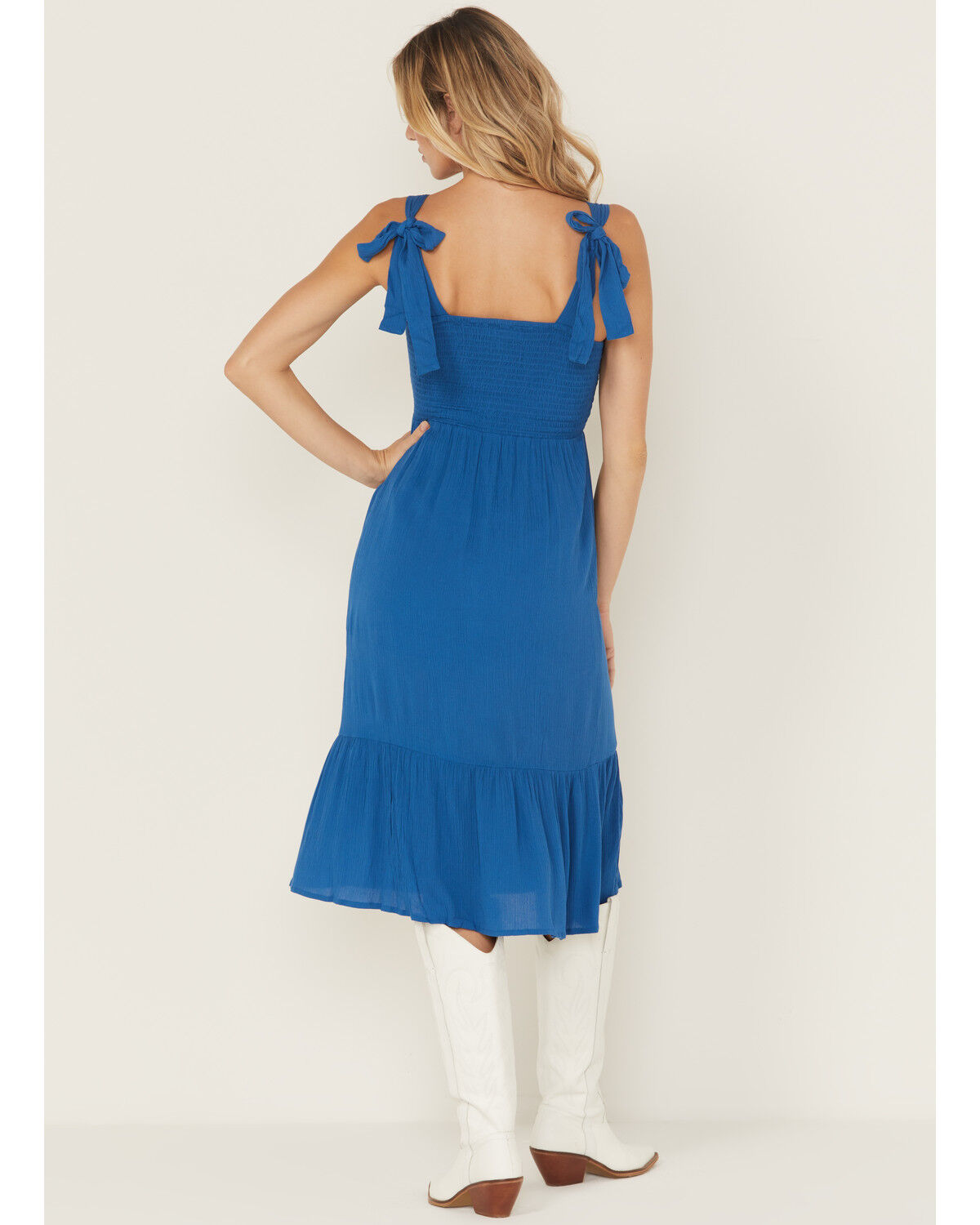 Shyanne Women's Solid Sleeveless Midi Dress