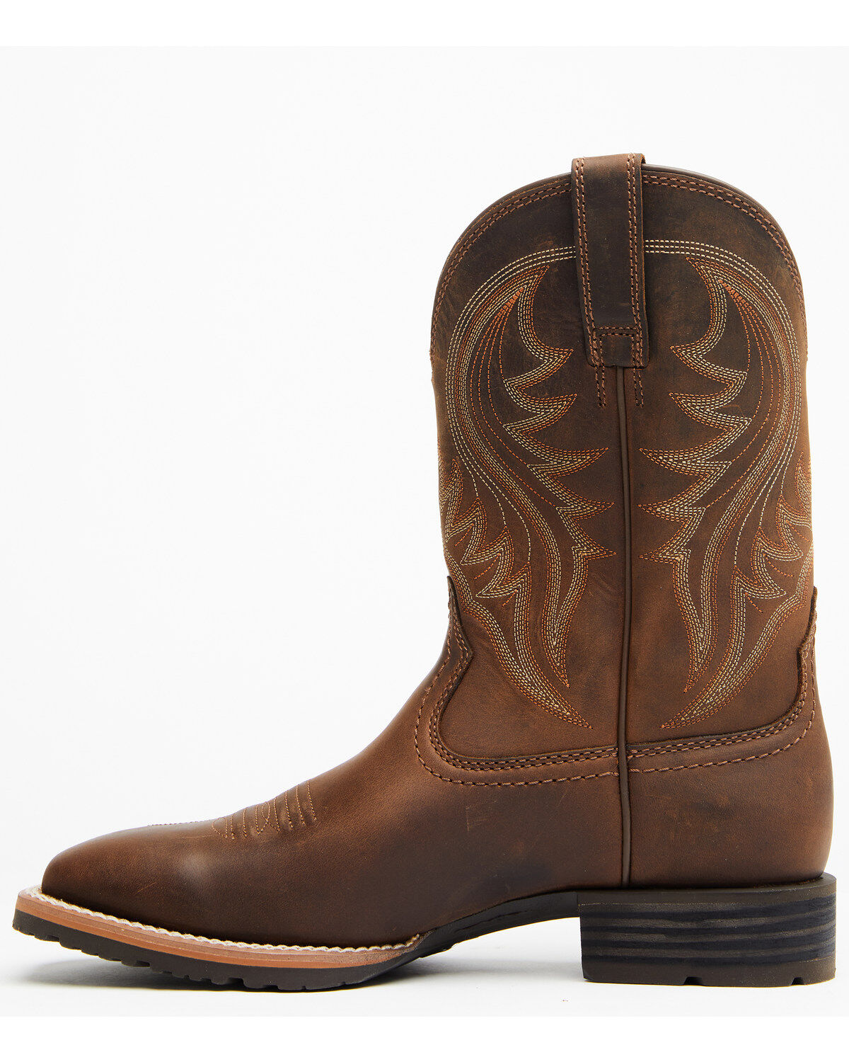 Ariat Men's Distressed Hybrid Rancher Western Performance Boots - Broad Square Toe