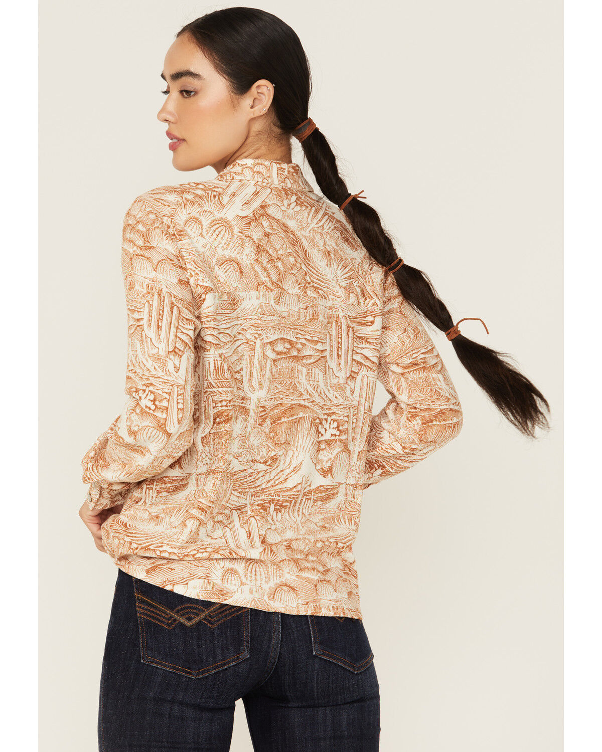 Idyllwind Women's Rockwall Conversation Print Feather Light Long Sleeve Pearl Snap Western Shirt