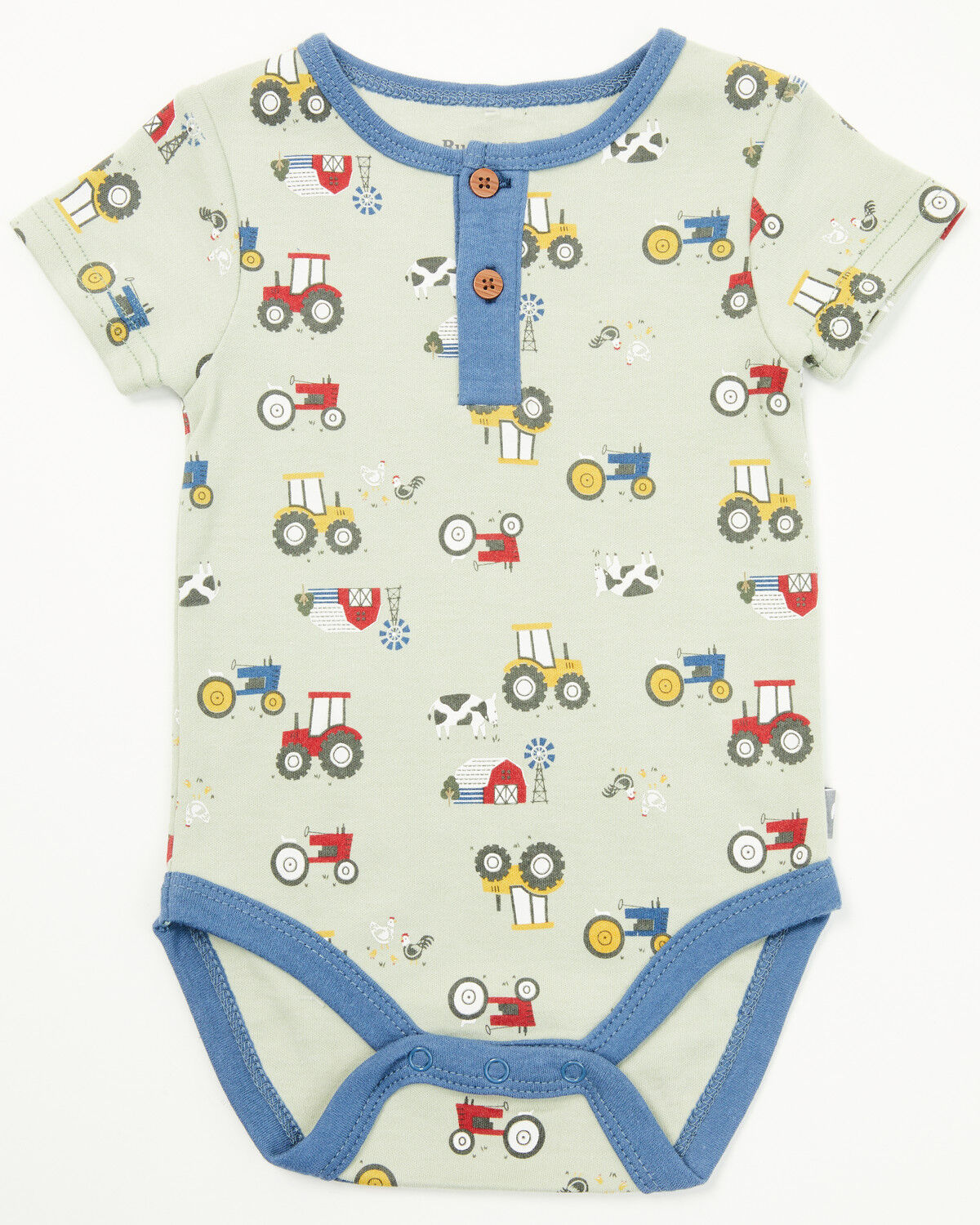 Rugged Bear Infant Boys' Farm Print Onesies - 2 Pack