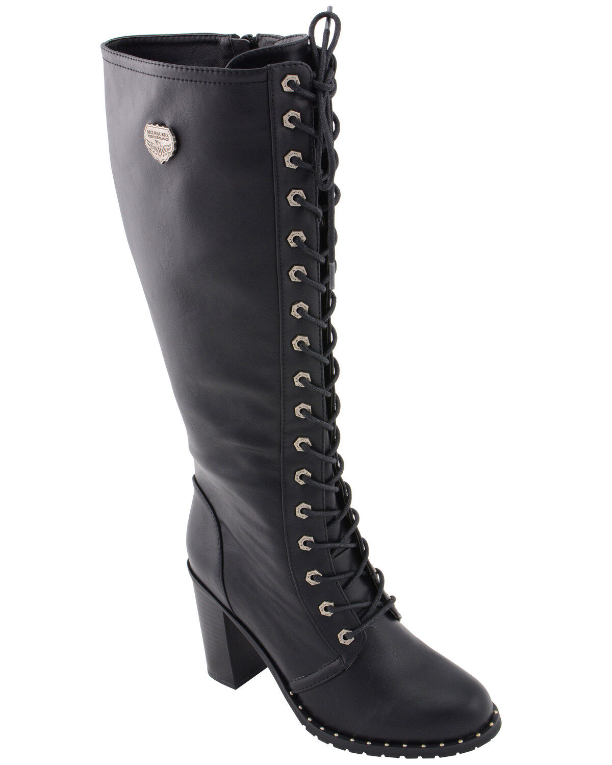 Milwaukee Leather Women's Lace To Toe Boots - Round Toe