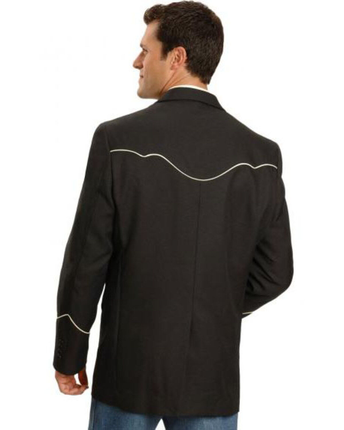 Scully Black Retro Western Jacket - Big and Tall