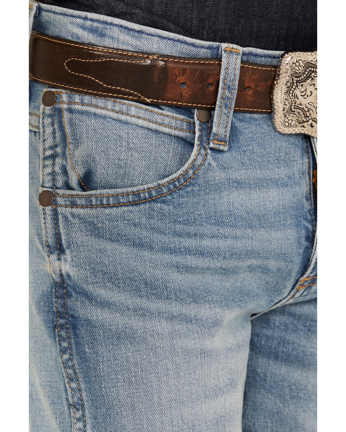 Wrangler Retro Boys' Woodmere Light Wash Slim Bootcut Stretch Denim Jeans