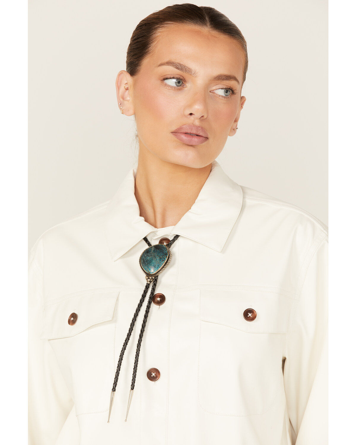 Paige Wallace Women's Freeform Nugget Bolo Necklace