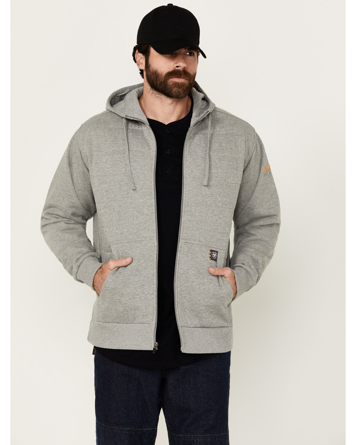 Ariat Men's Rebar All-Weather Insulated Full Zip Hooded Sweatshirt