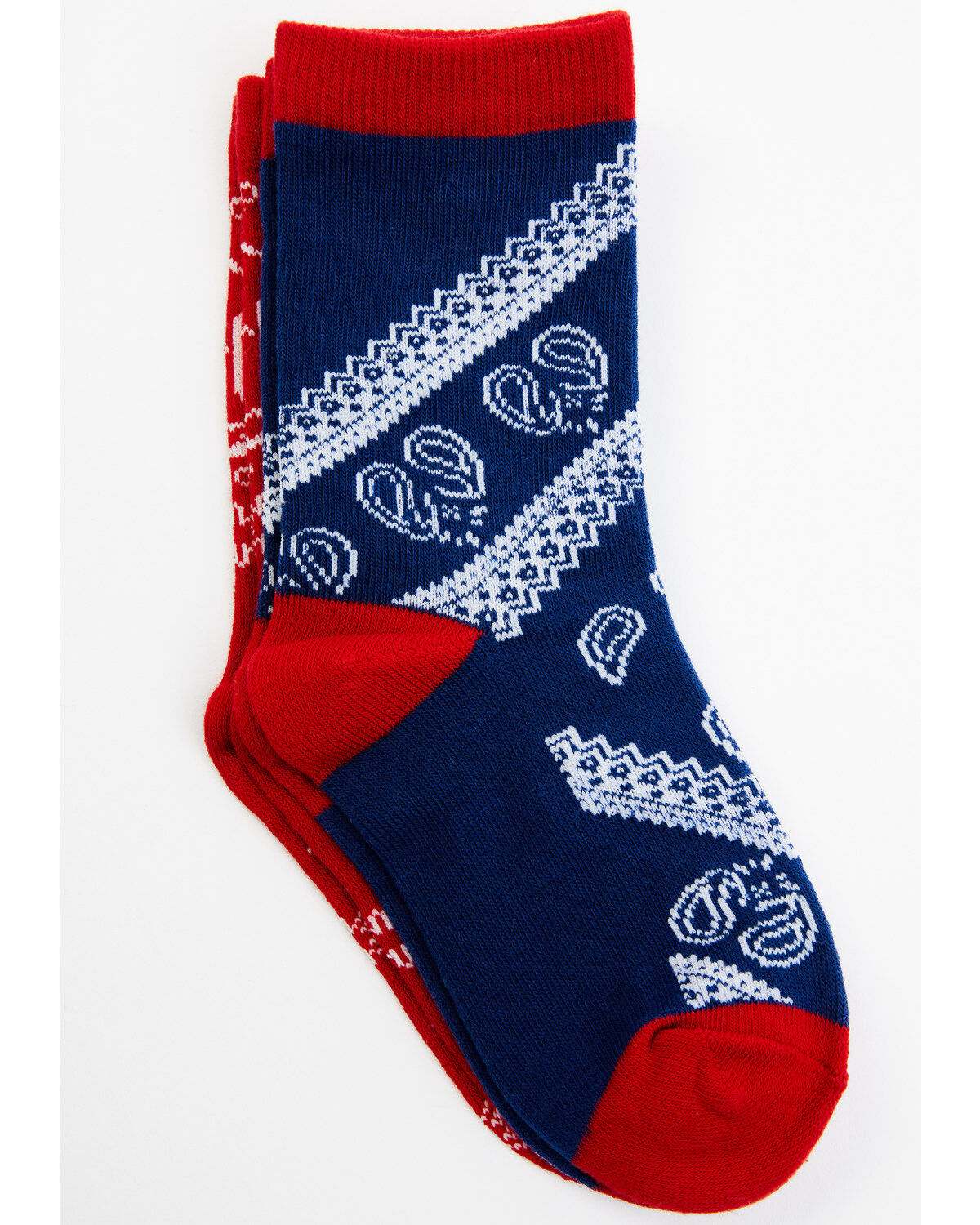 RANK 45® Girls' Bandana Print Socks - 2-Pack