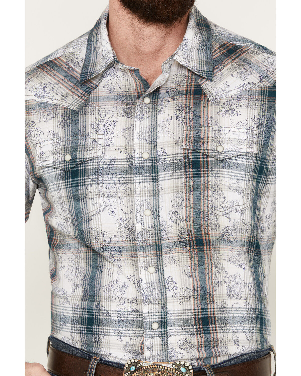 Wrangler Retro Men's Plaid Western Pearl Snap Shirt