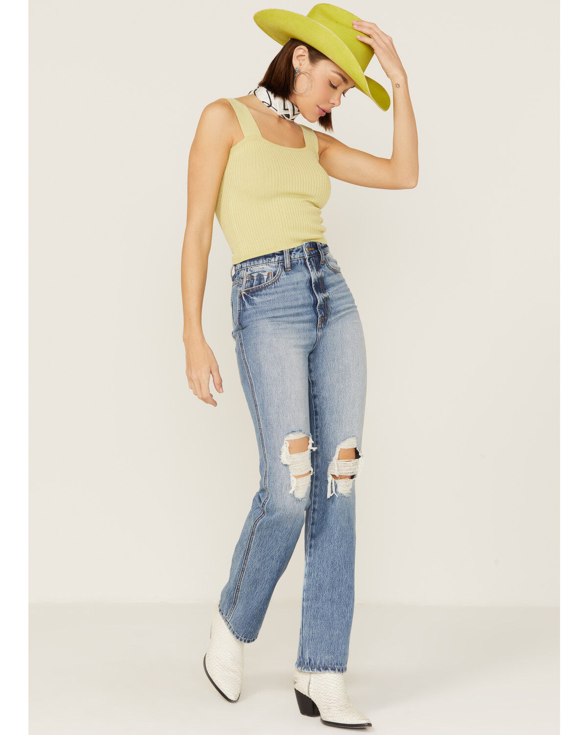 Shyanne Women's Rib Knit Sweater Tank Top