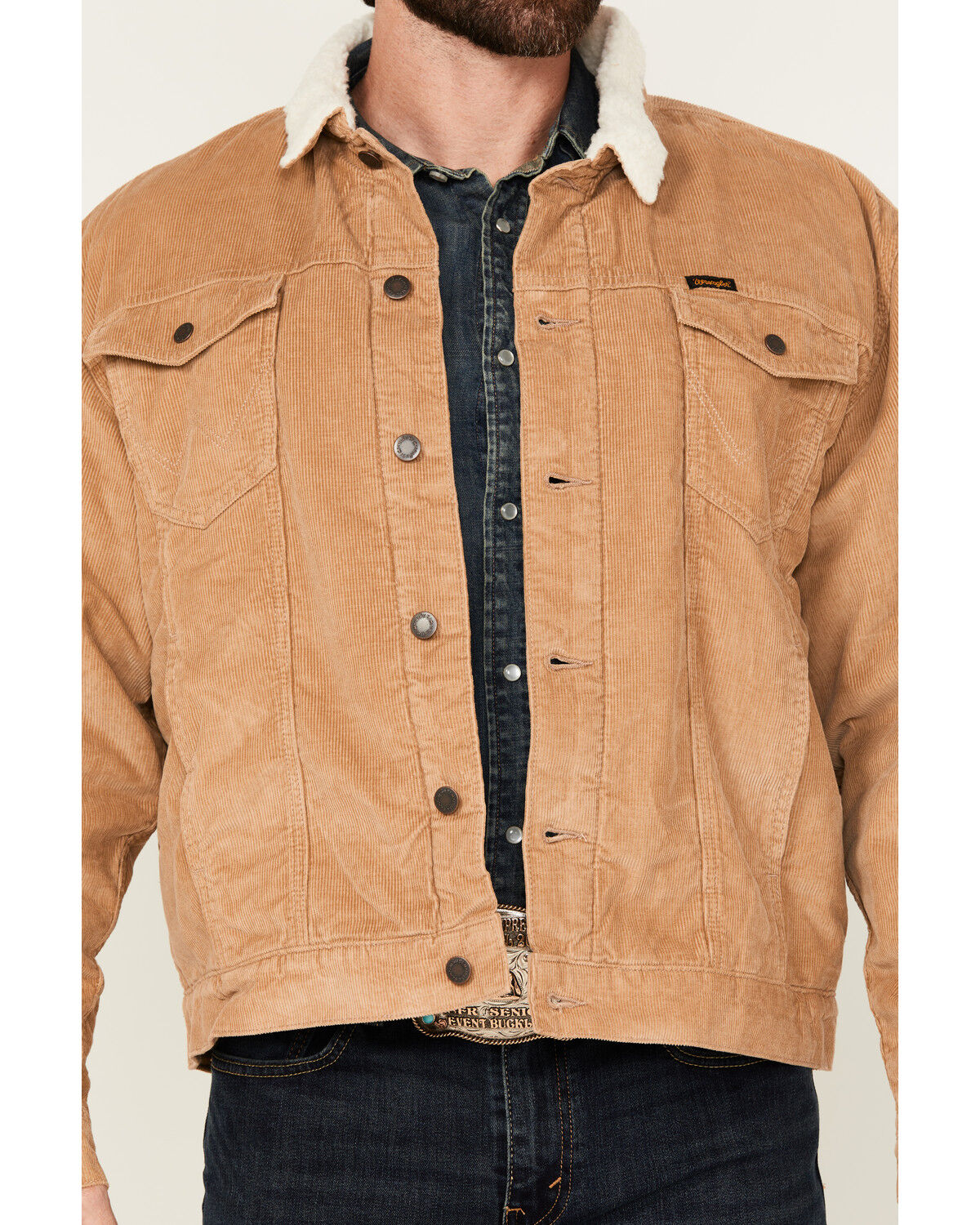 Wrangler Men's Sherpa Lined Corduroy Jacket