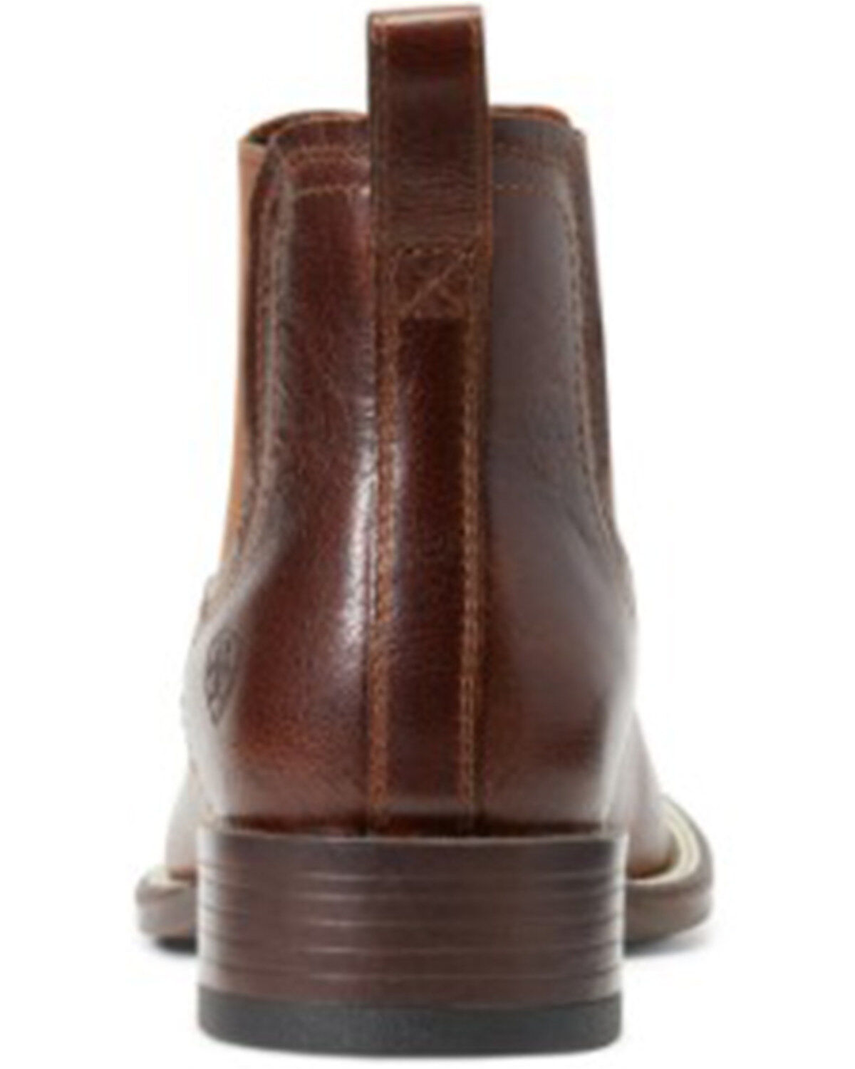 Ariat Men's Booker Bantamweight Royal Brown Ultra Full-Grain Leather Ankle Boot - Broad Square Toe