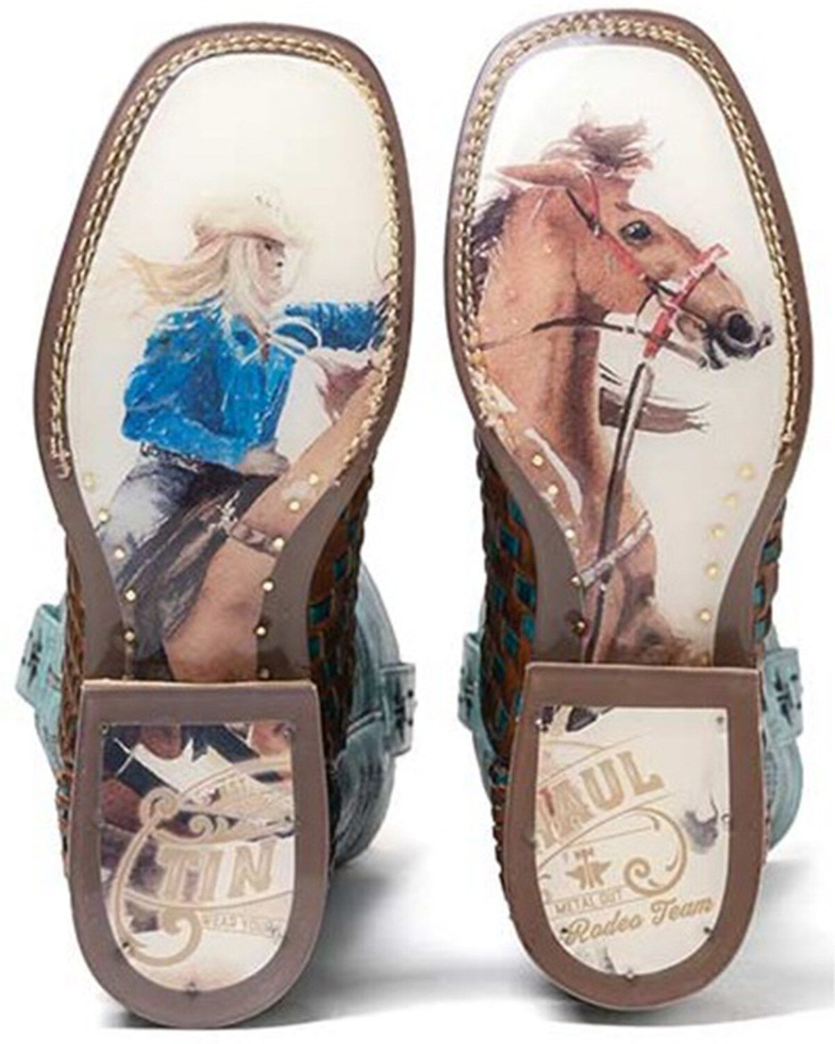 Tin Haul Women's Gitchu A Good One Western Boots - Broad Square Toe