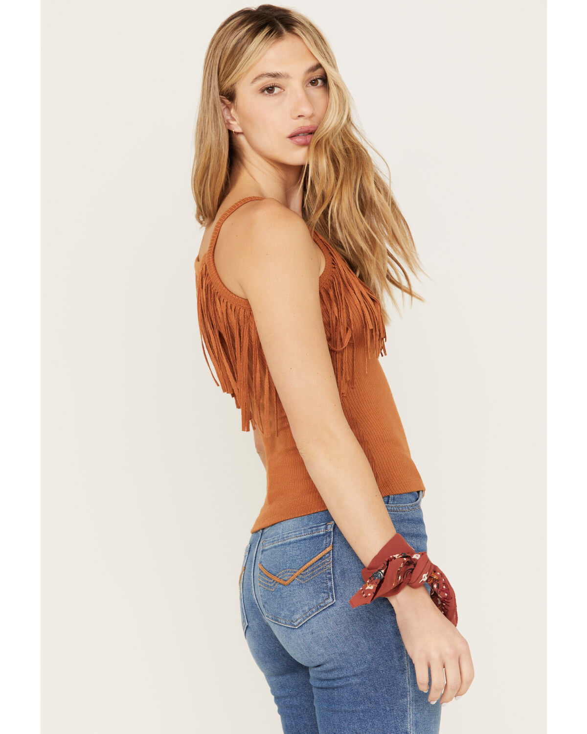 Idyllwind Women's Levy Lane Fringe Rib Knit Tank