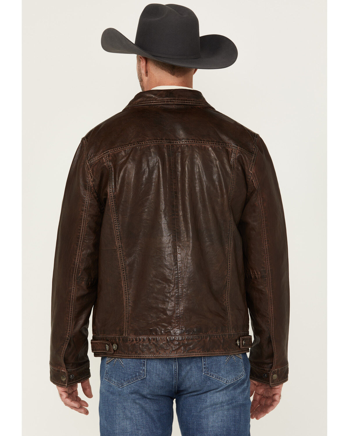Scully Men's Leather Trucker Jacket