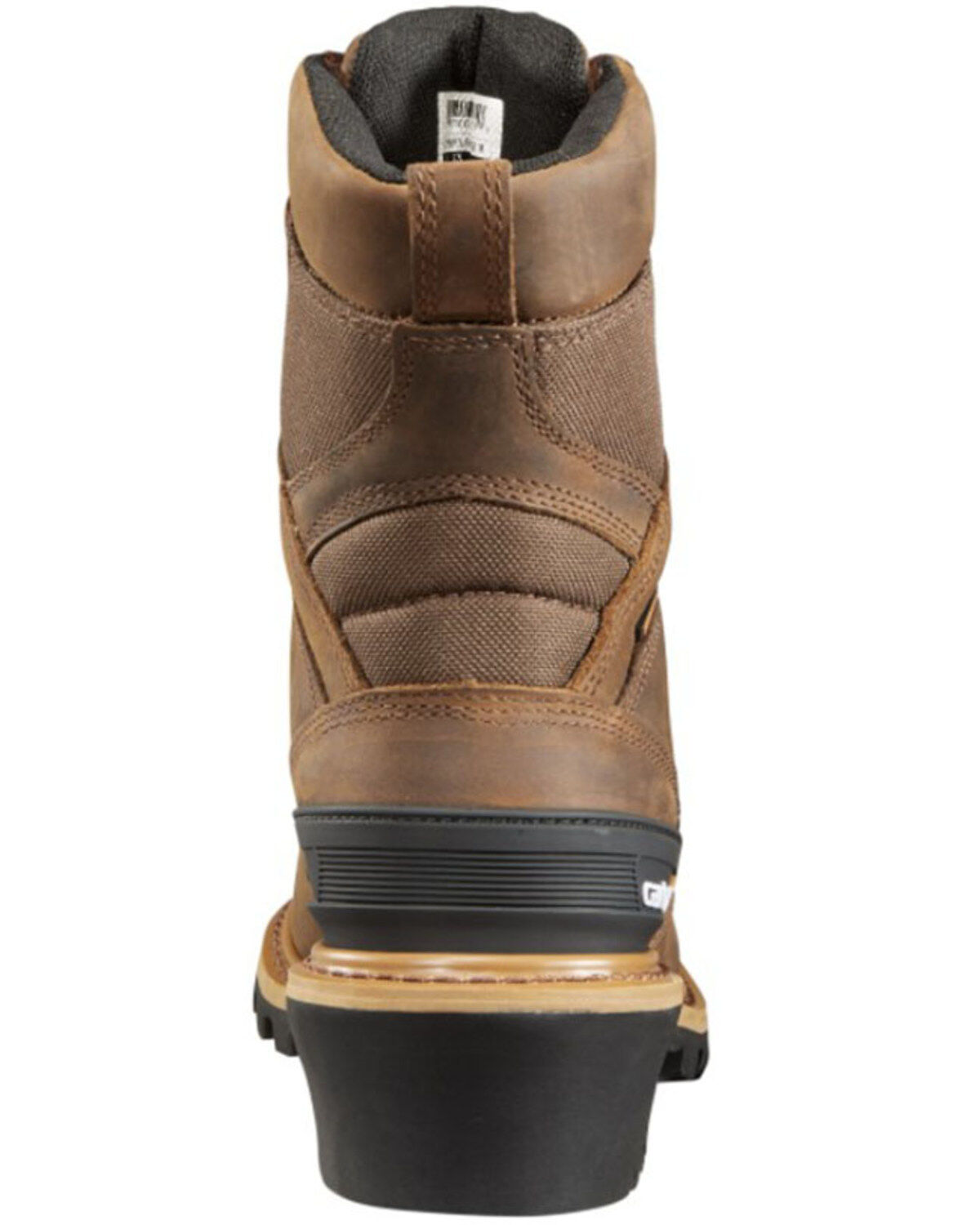 Carhartt 8" Brown Waterproof Logger Boots - Composite Toe