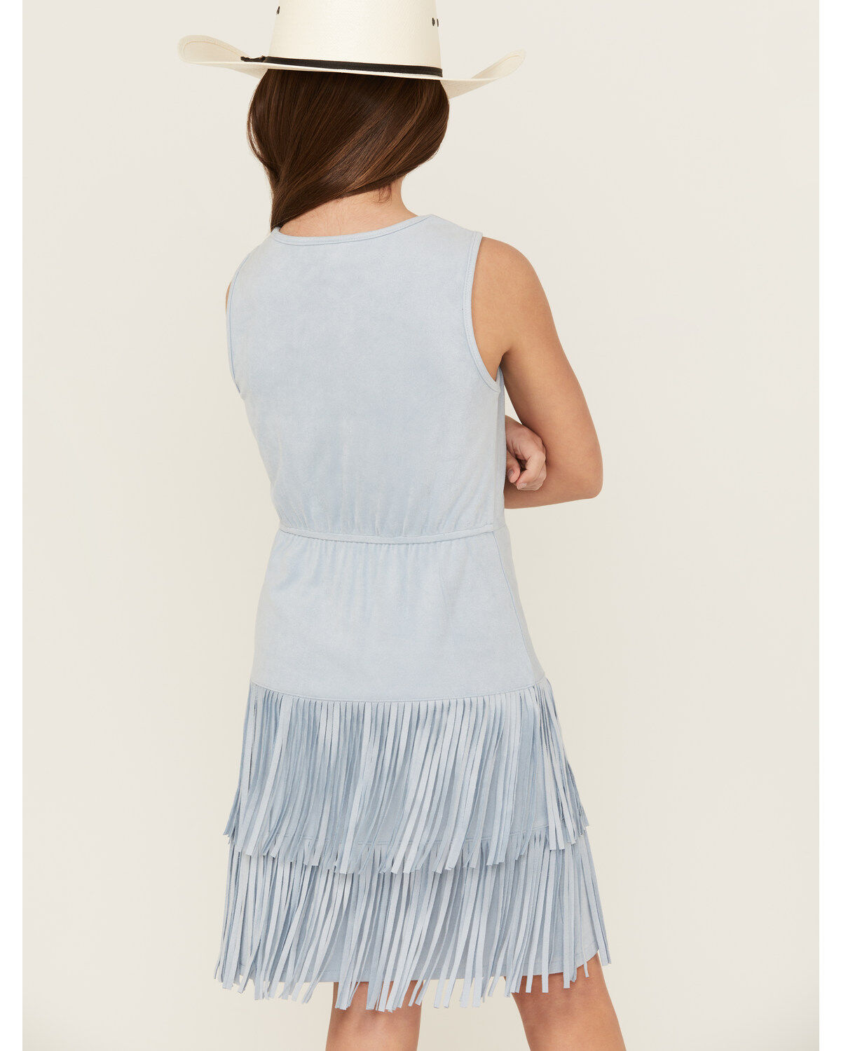 Shyanne Girls' Suede Fringe Mini Dress