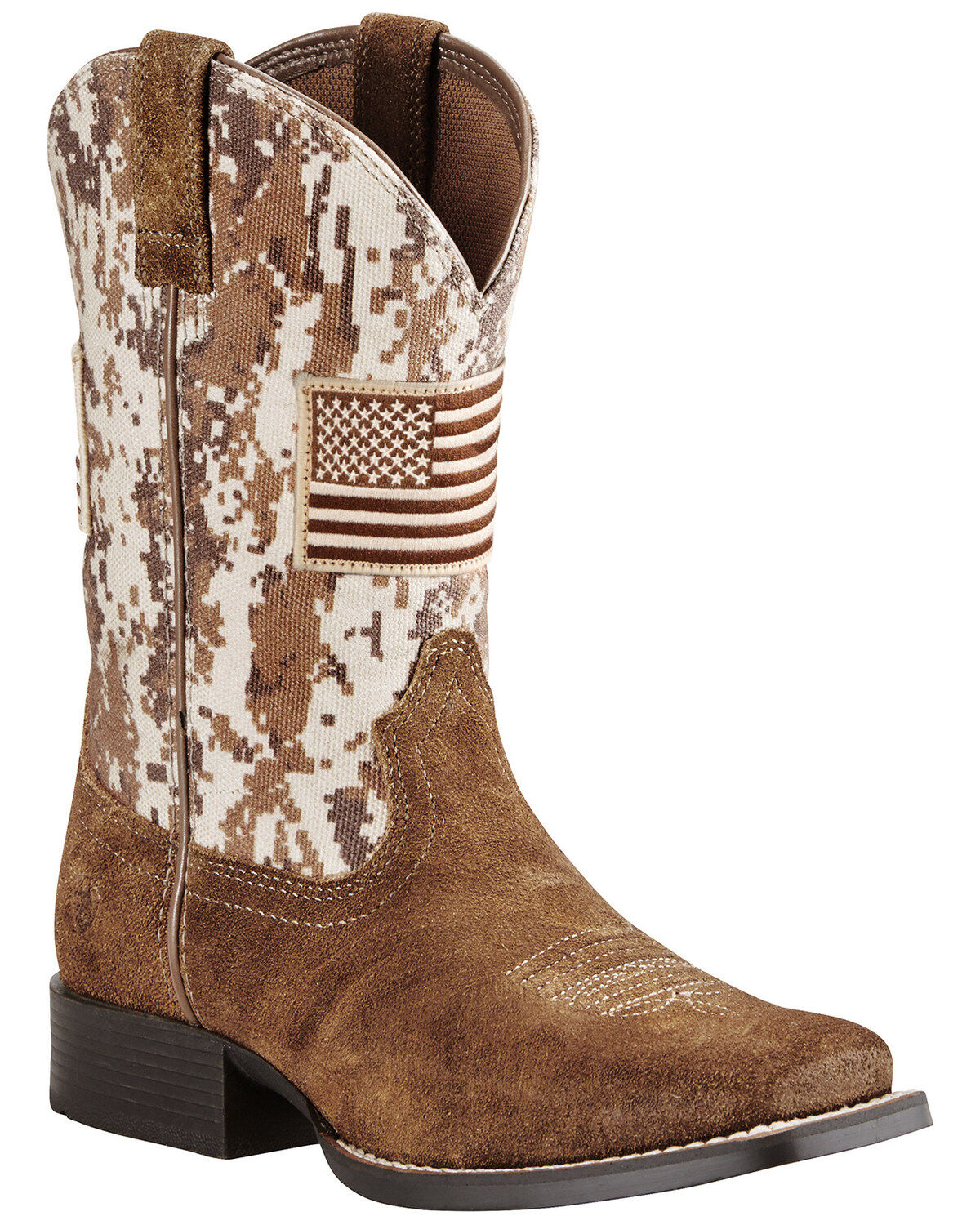 Ariat Boys' Patriot Western Boots - Broad Square Toe