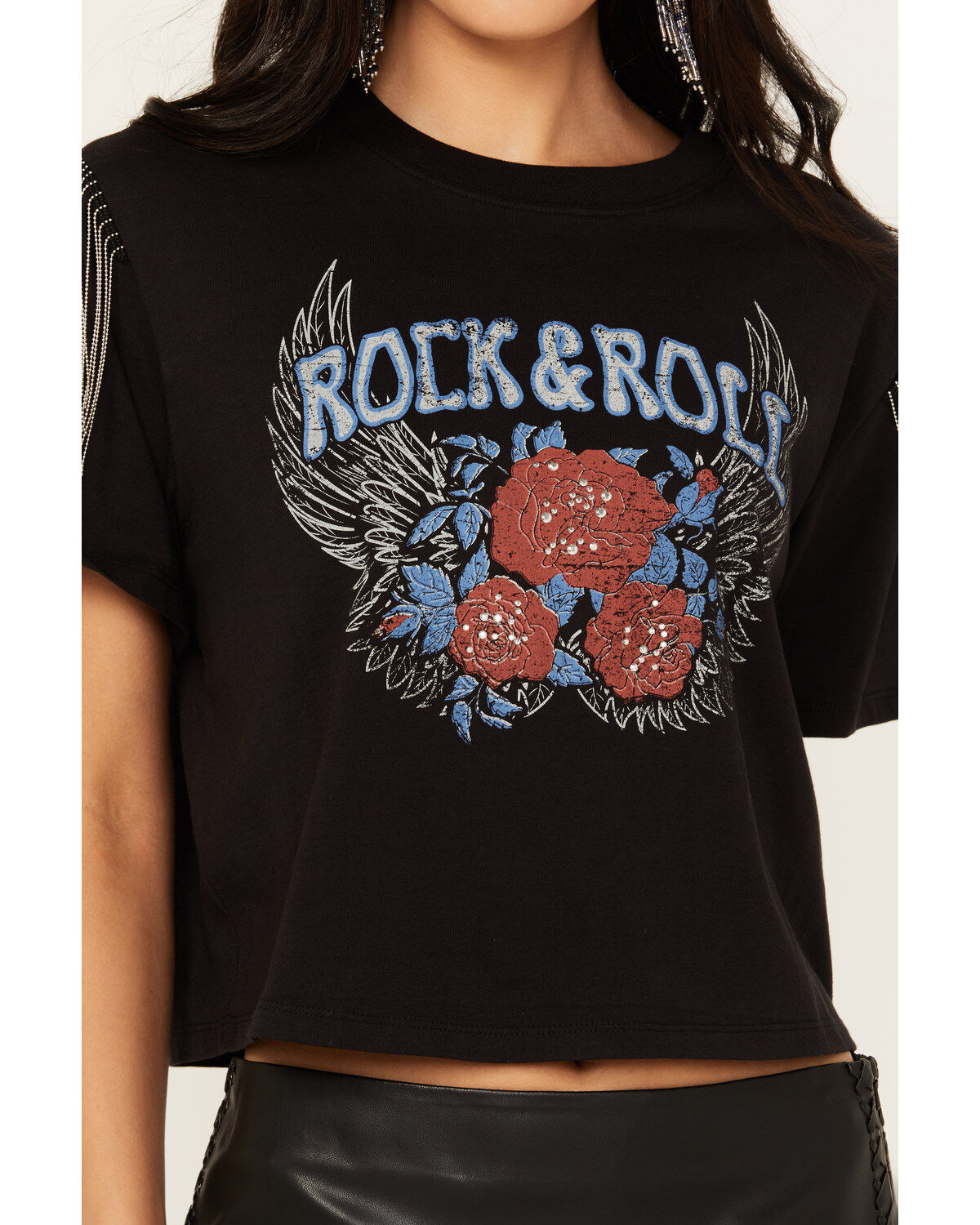 Idyllwind Women's Robin Rock & Roll Embellished Short Sleeve Graphic Tee