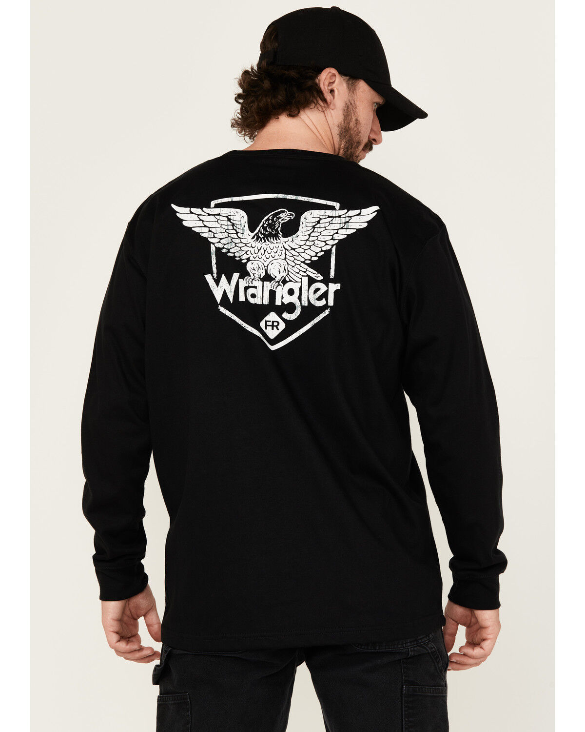 Wrangler Men's FR Eagle Long Sleeve Graphic Work Shirt