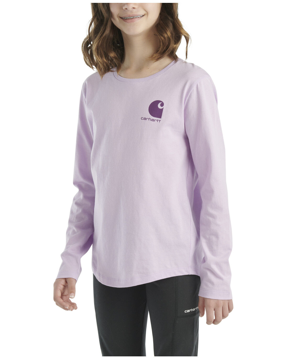 Carhartt Little Girls' Desert Logo Long Sleeve Graphic Shirt