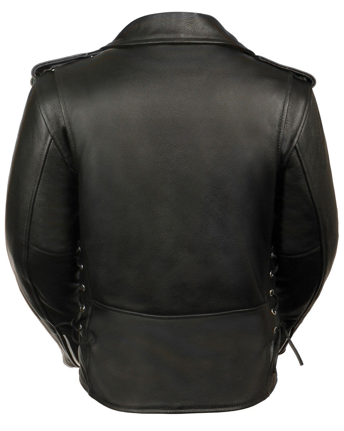 Milwaukee Leather Women's Full Length Side Lace Leather Motorcycle Jacket