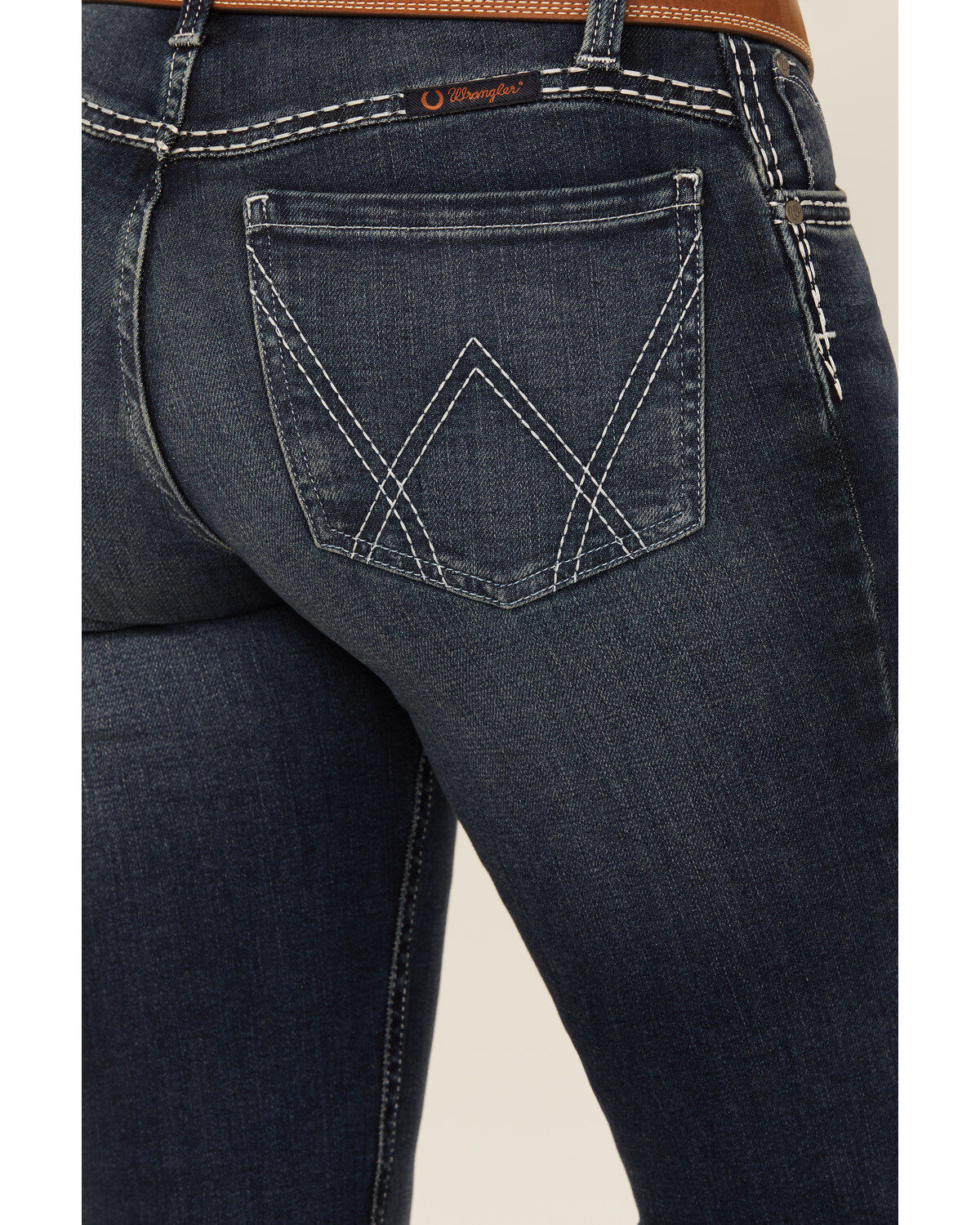 Wrangler Women's Shiloh Dark Wash Low Rise Bootcut Ultimate Riding Jeans