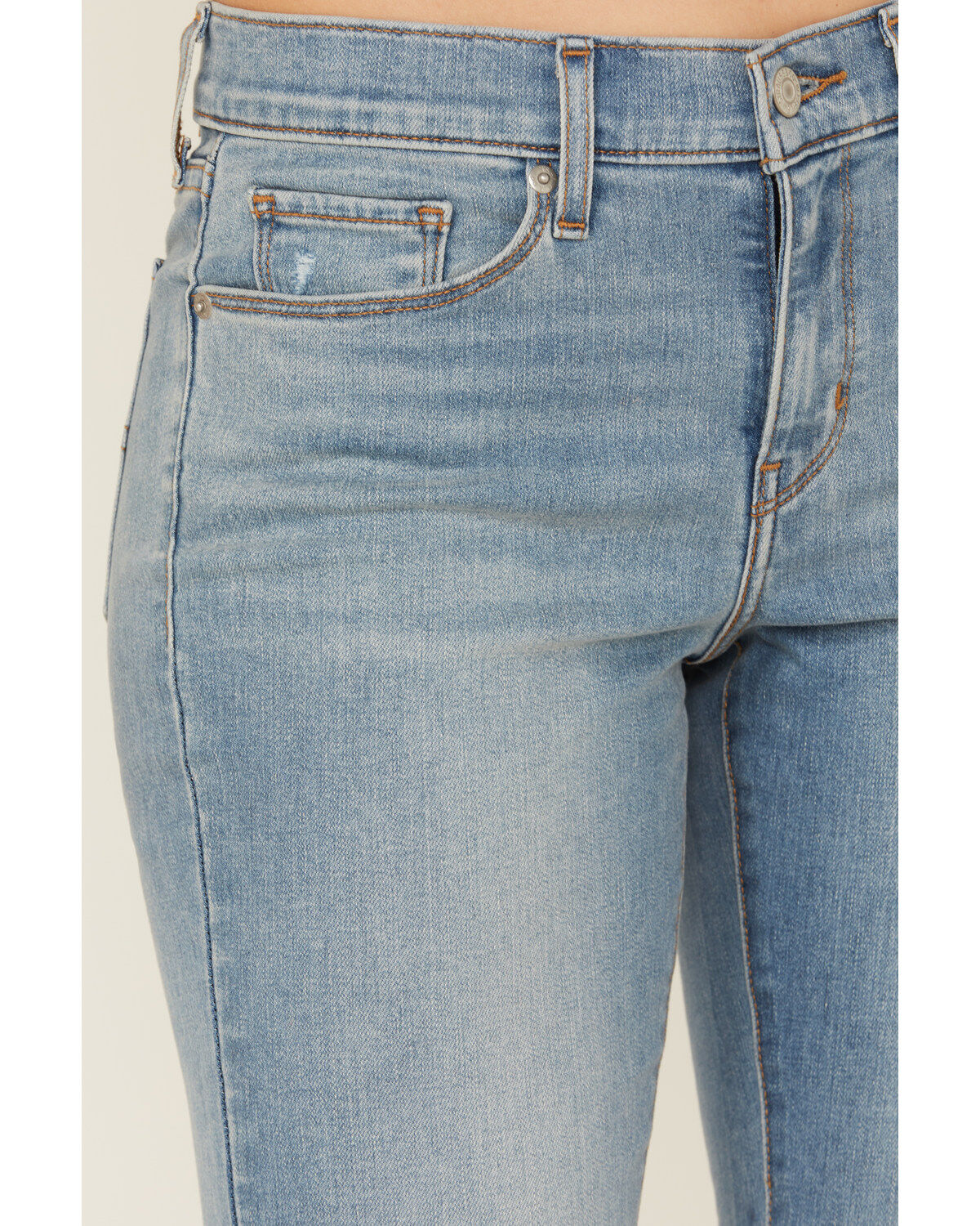 Levi's Medium Wash Rare Form Mid Rise Stretch Classic Bootcut Jeans