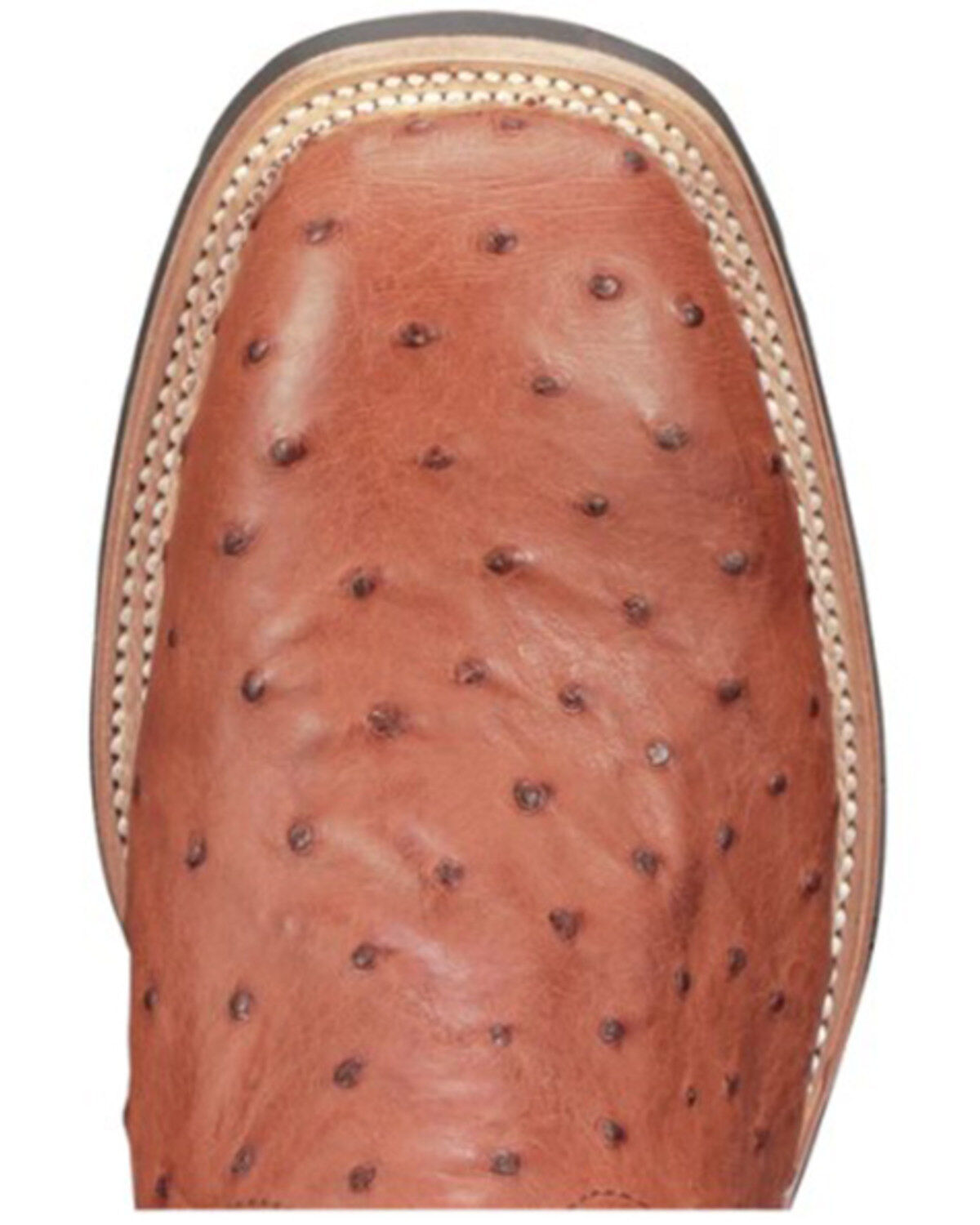 Lucchese Men's Rowdy Ostrich Skin Western Boots - Broad Square Toe