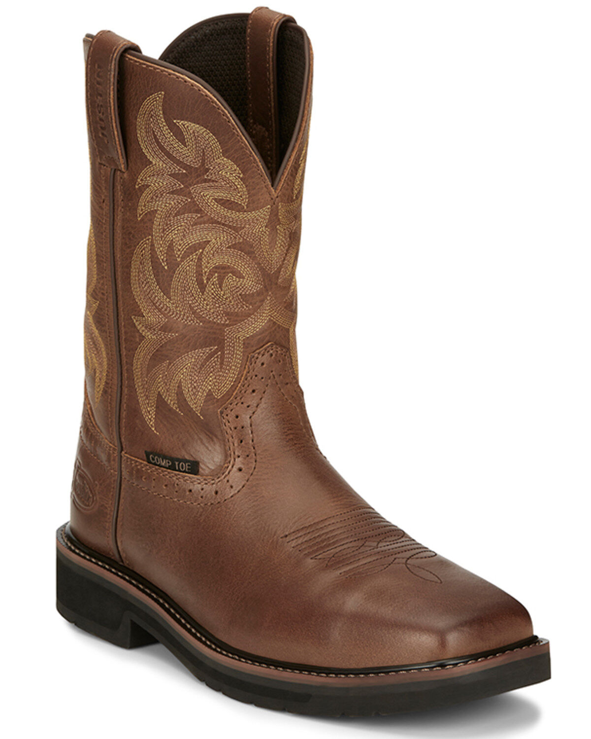 Justin Men's 11" Handler Pull-On Work Boots - Composite Toe
