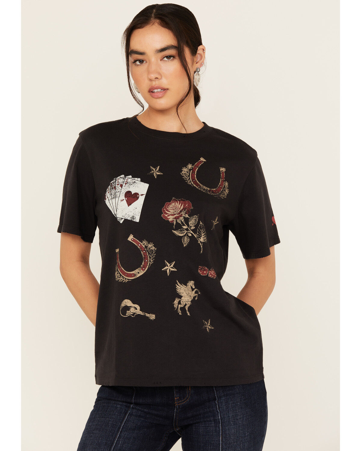 Idyllwind Women's Western Icon Printed Short Sleeve Graphic Tee