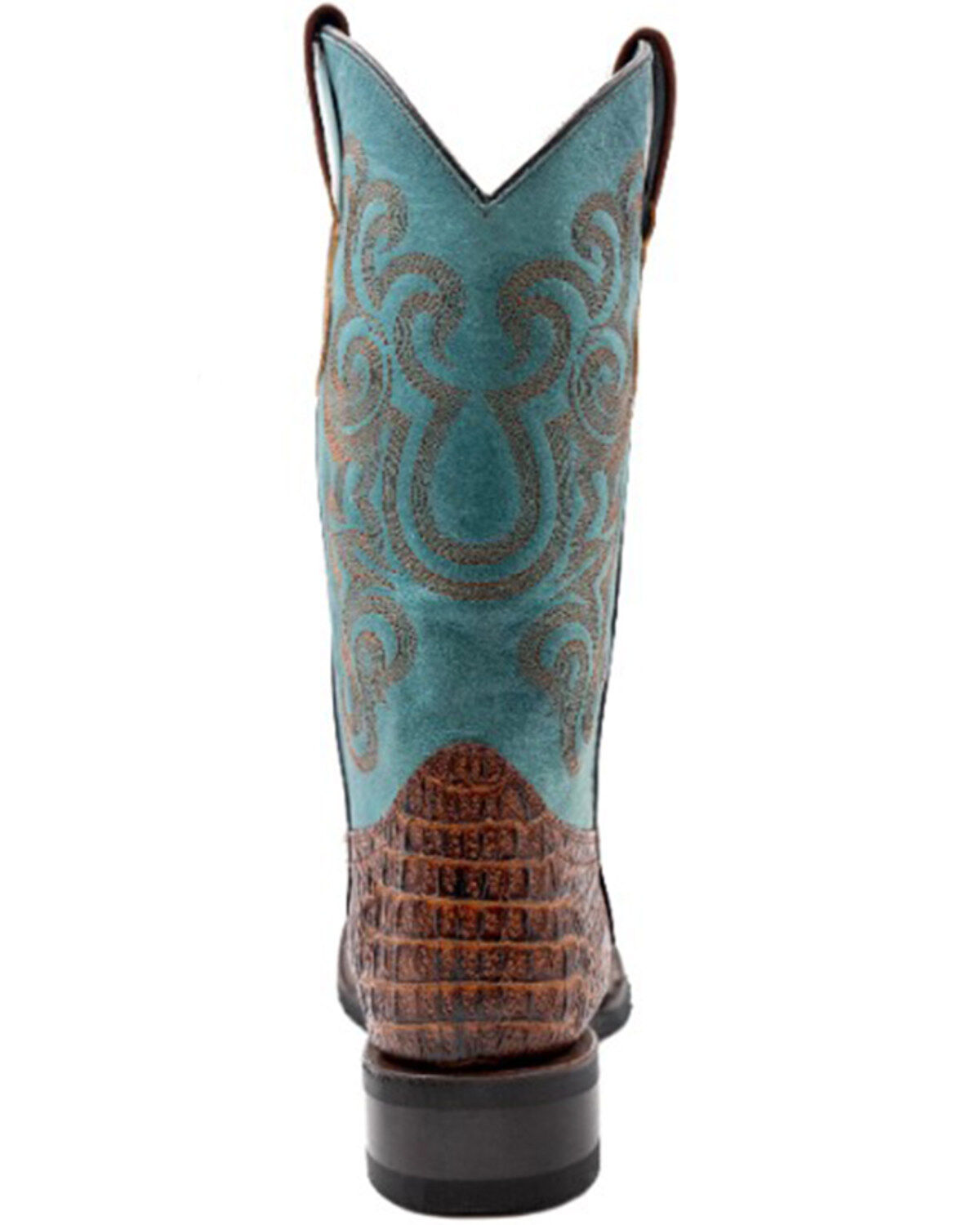 Ferrini Men's Caiman Print Performance Western Boots - Broad Square Toe