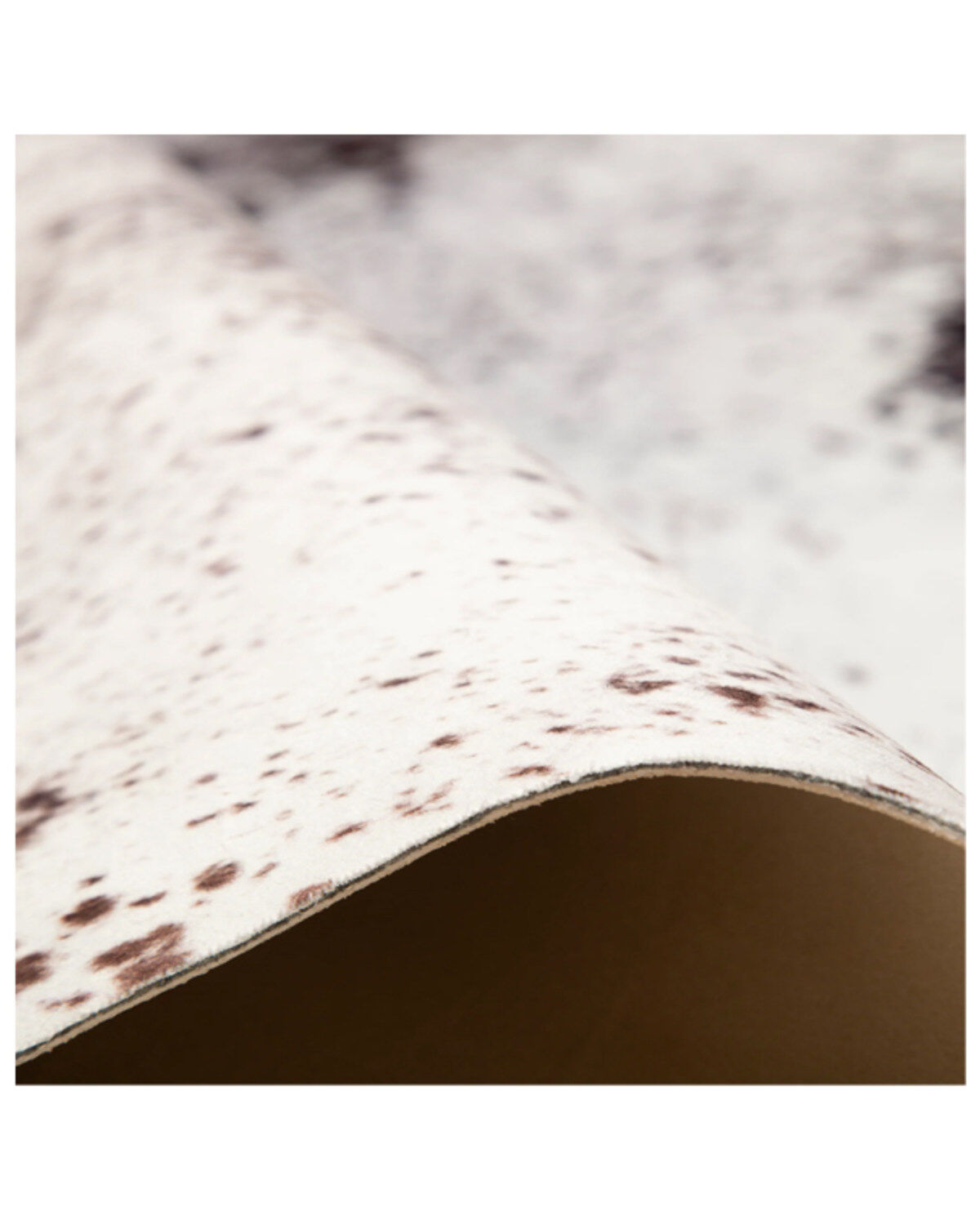 Carstens Home Faux Cowhide Black & White Brindle Rug