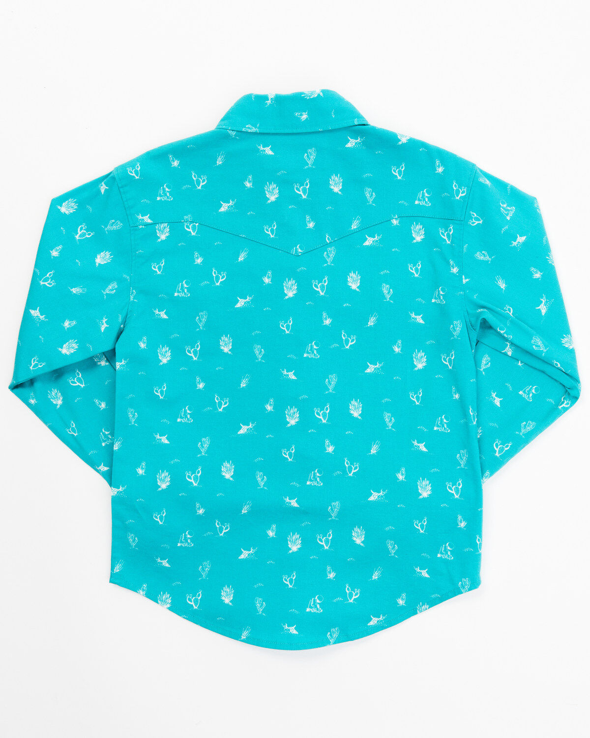 Shyanne Toddler Girls' Cactus Print Long Sleeve Western Pearl Snap Shirt