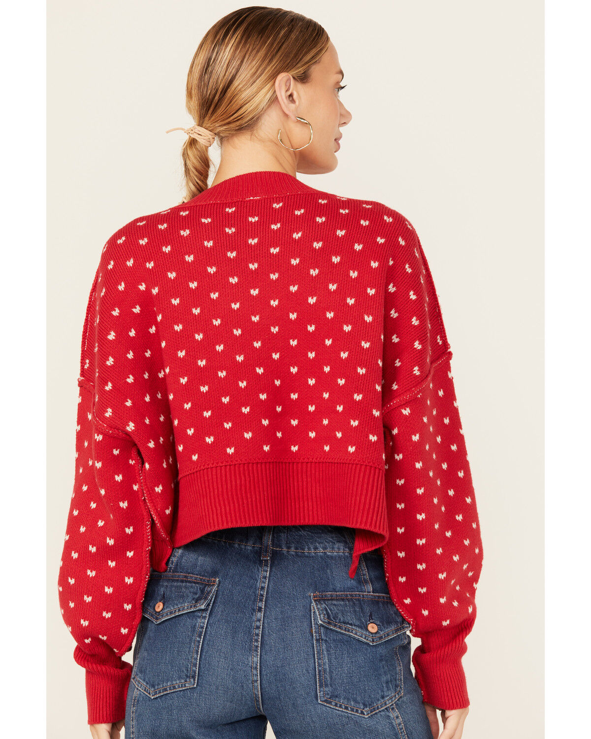 Free People Women's Easy Street Solid Cropped Sweater