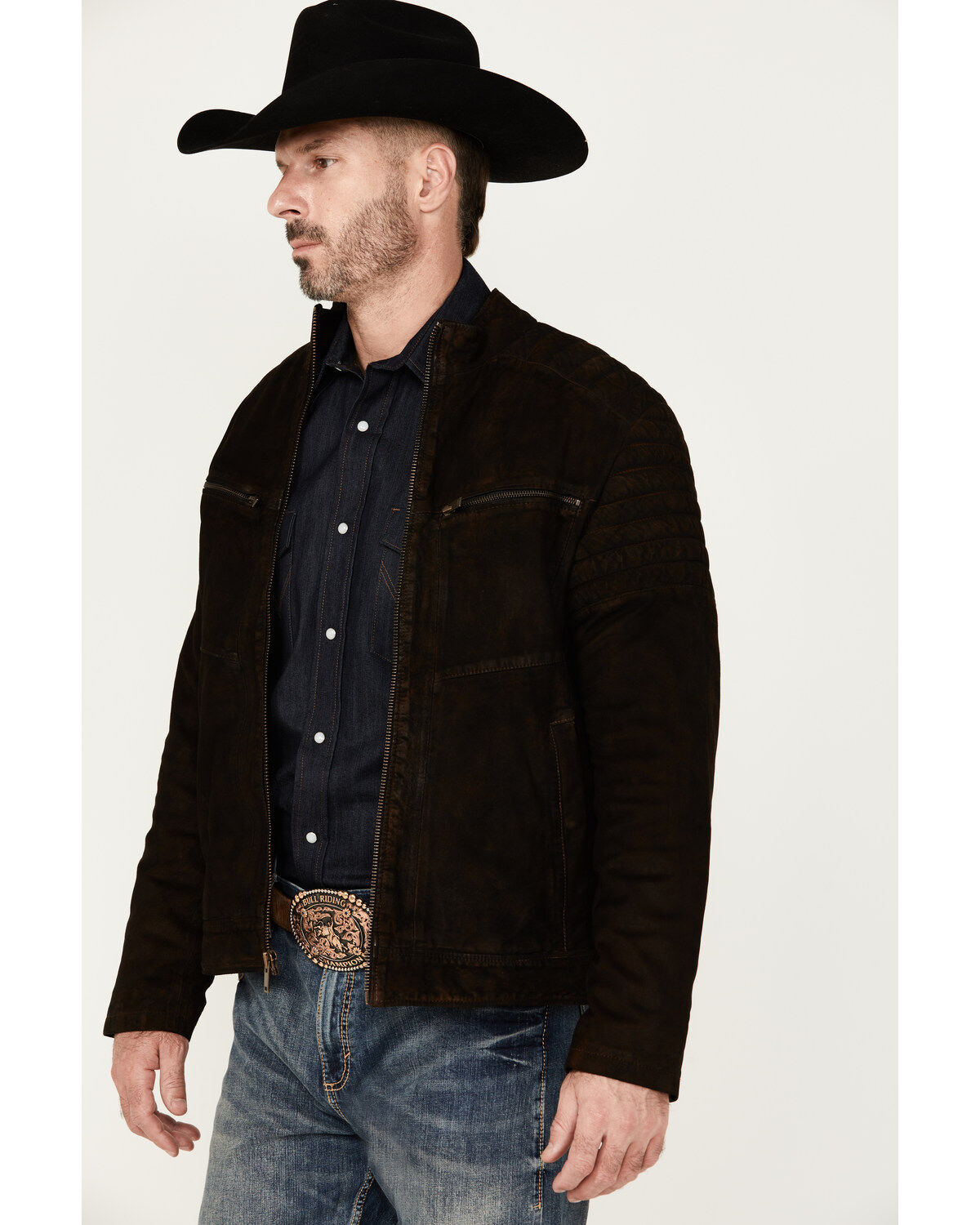 Moonshine Spirit Men's Motorcycle Leather Jacket