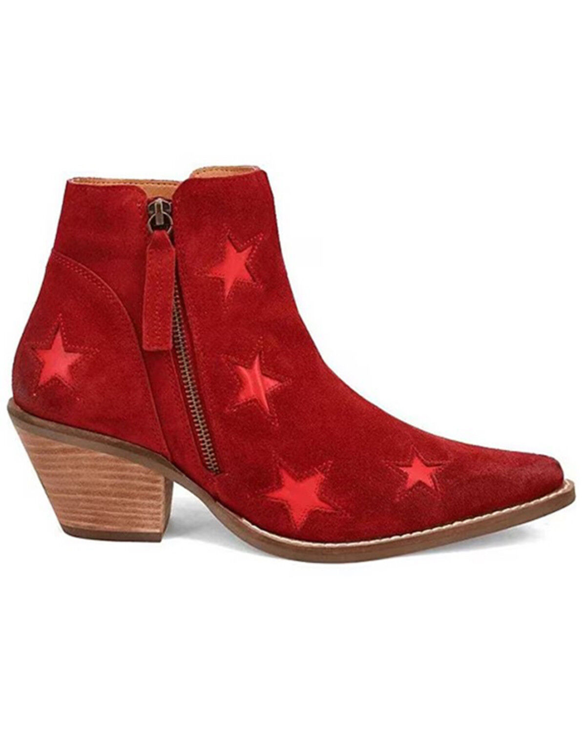 Dingo Women's Little Star Suede Western Booties - Snip Toe