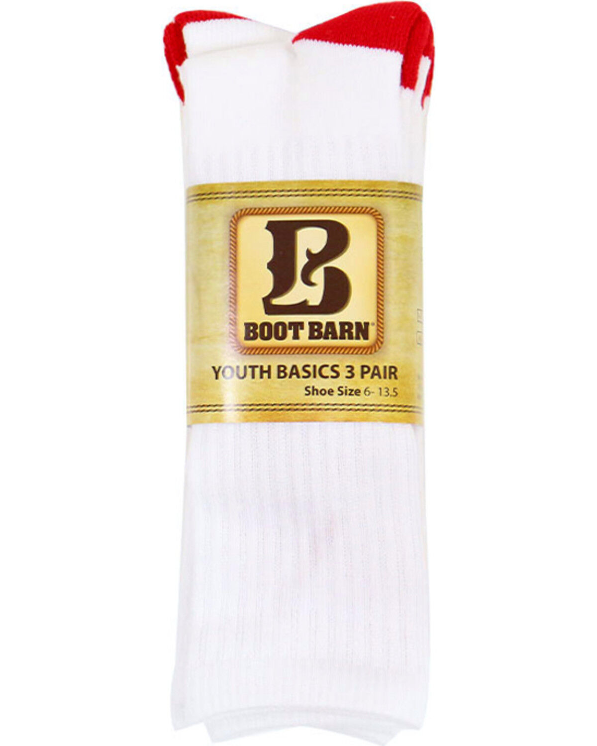 Boot Barn® Youth Crew Sock 3 Pack