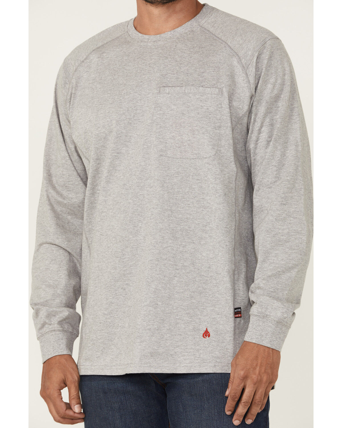 Forge Workwear Men's Lightweight Crew Neck Long Sleeve Tee