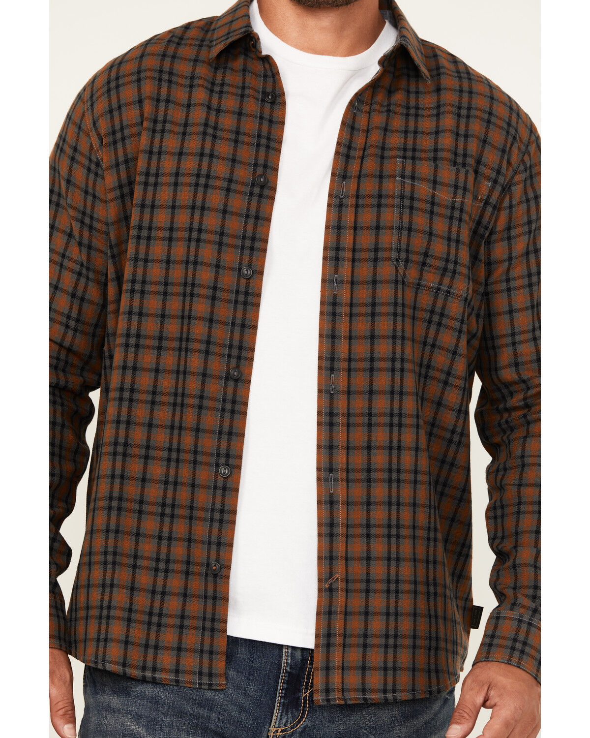 Brothers and Sons Men's Westley Plaid Print Button-Down Western Shirt