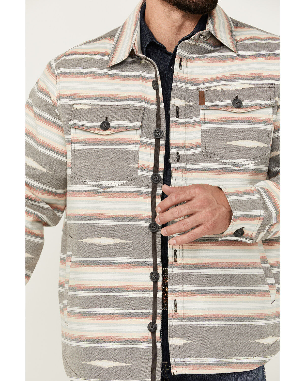 Cinch Men's Southwestern Jacquard Print Shirt Jacket