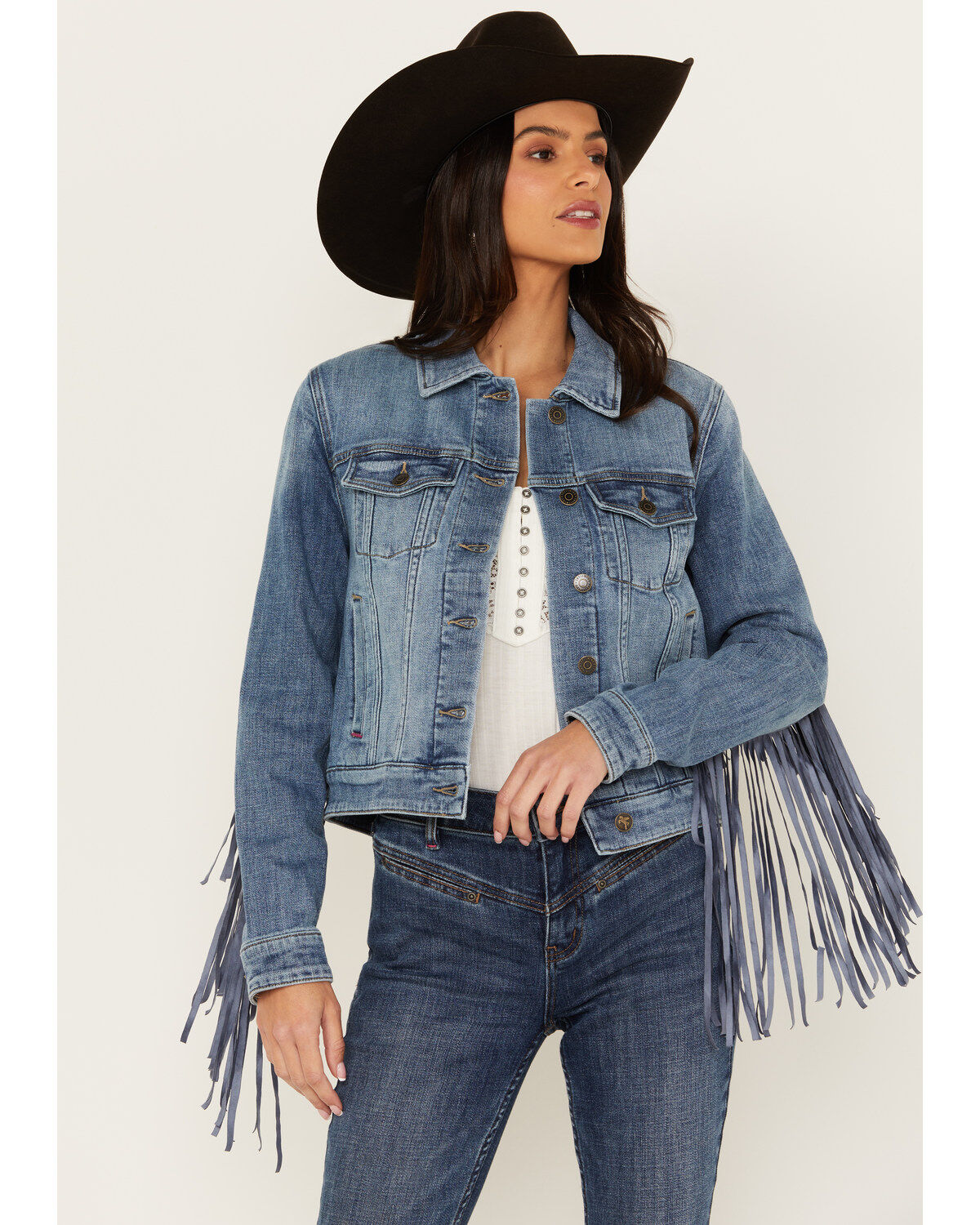 Idyllwind Women's Magnolia Embossed Trucker Jacket