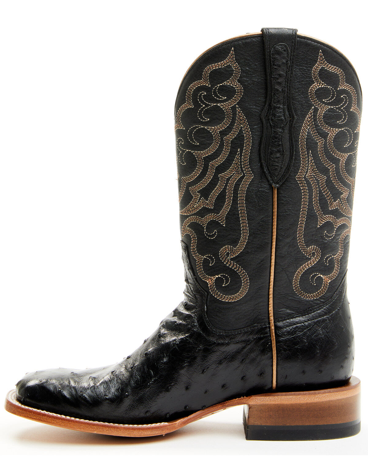 Shyanne Women's Kacie Exotic Ostrich Western Boots - Broad Square Toe
