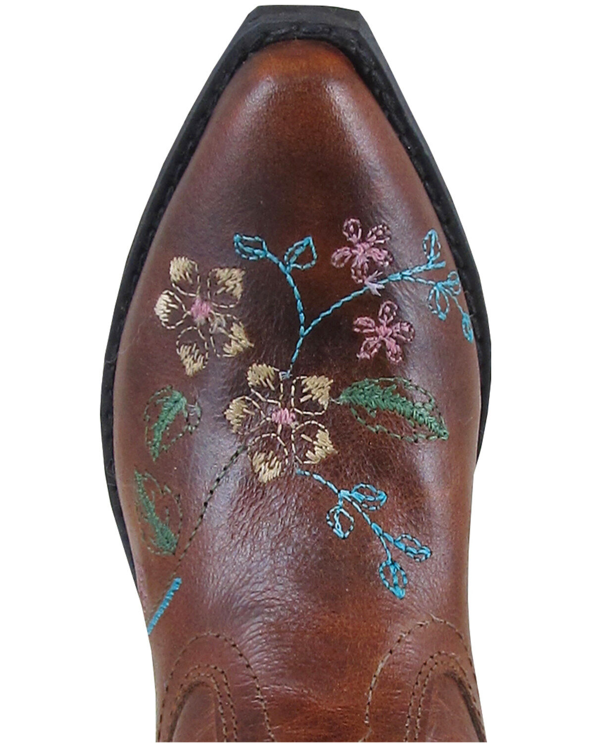 Smoky Mountain Little Girls' Florence Embroidered Western Boots - Snip Toe