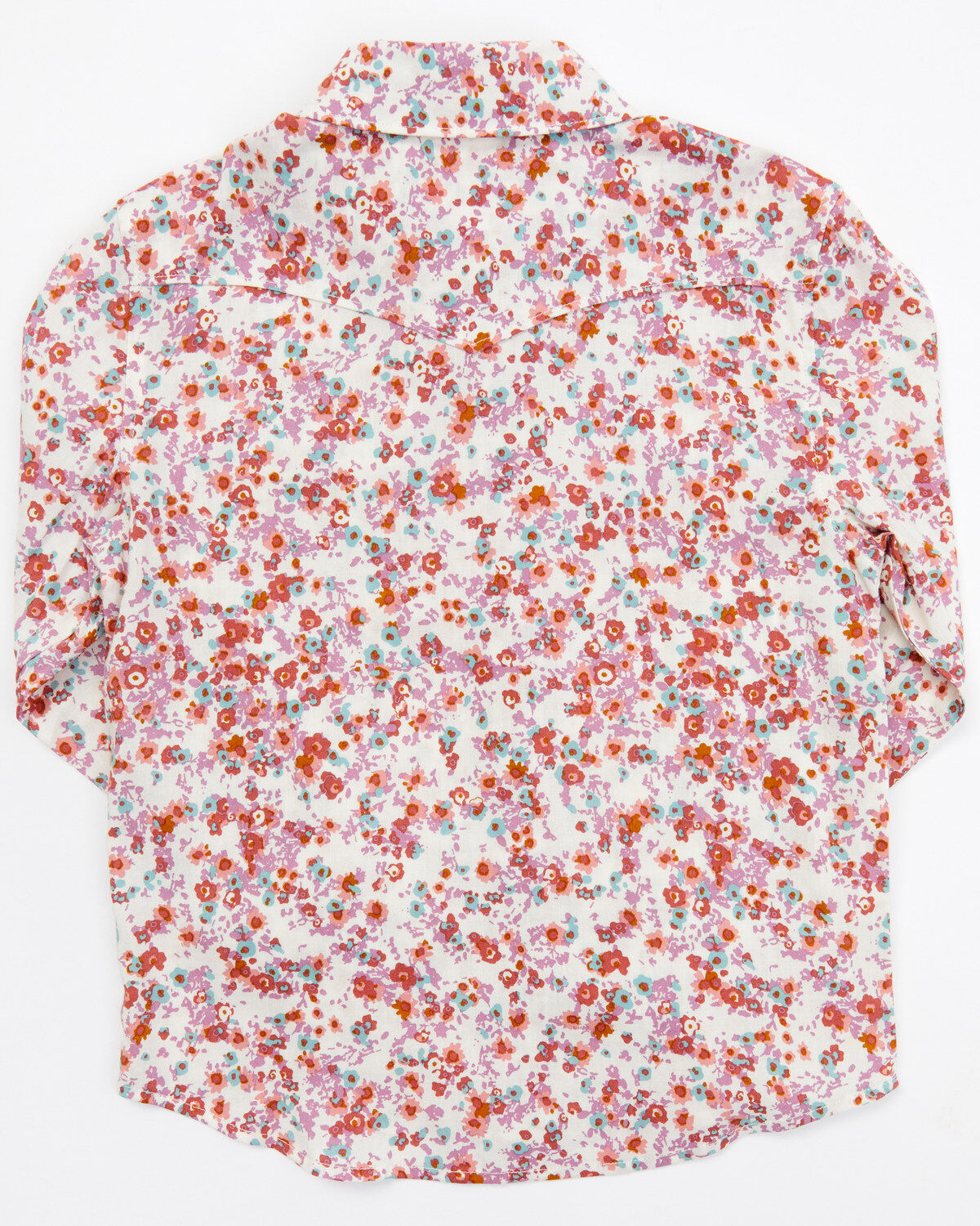 Shyanne Toddler Girls' Ditsy Print Long Sleeve Snap Western Shirt