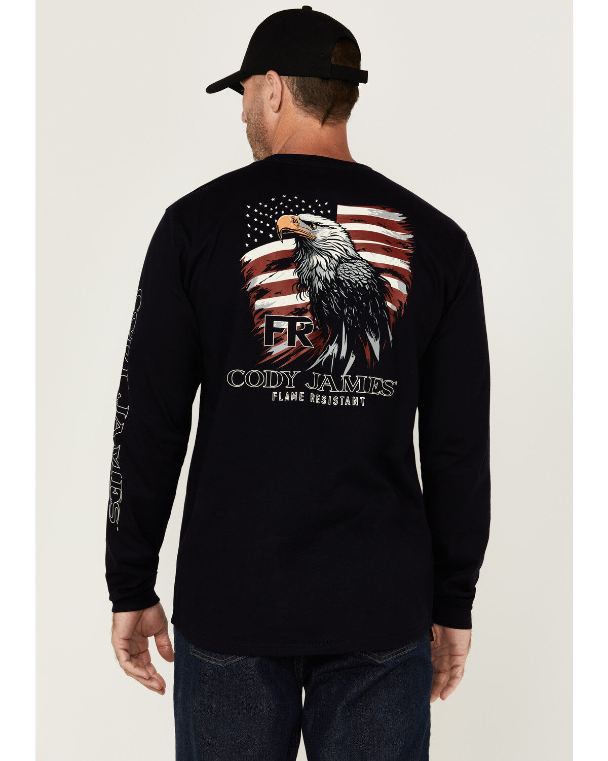 Cody James Men's FR Eagle Long Sleeve Graphic T-Shirt